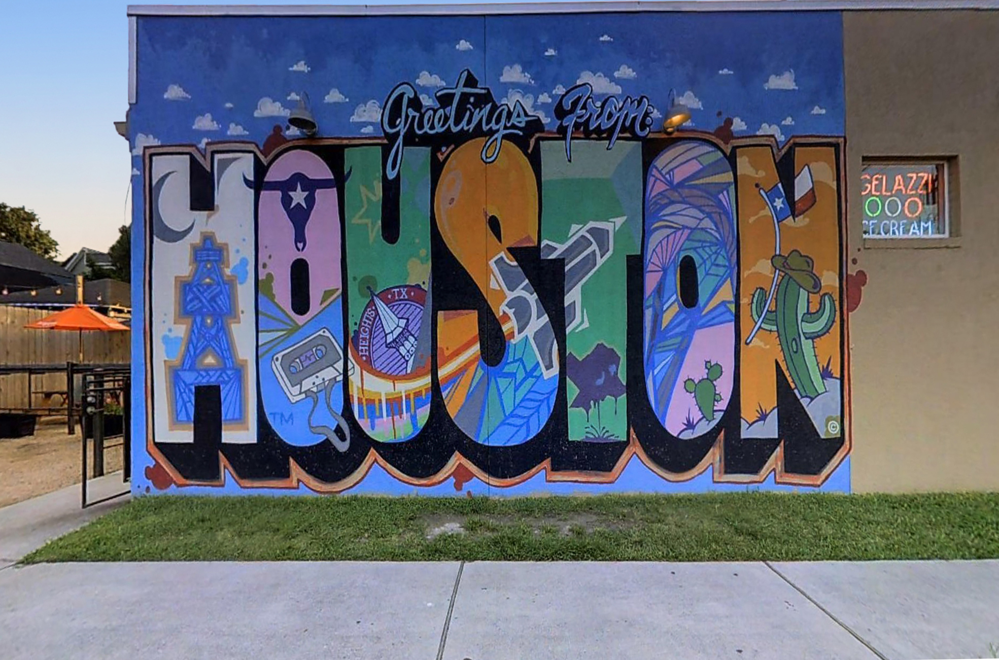 Greetings from Houston Mural I Daniel Anguilu
